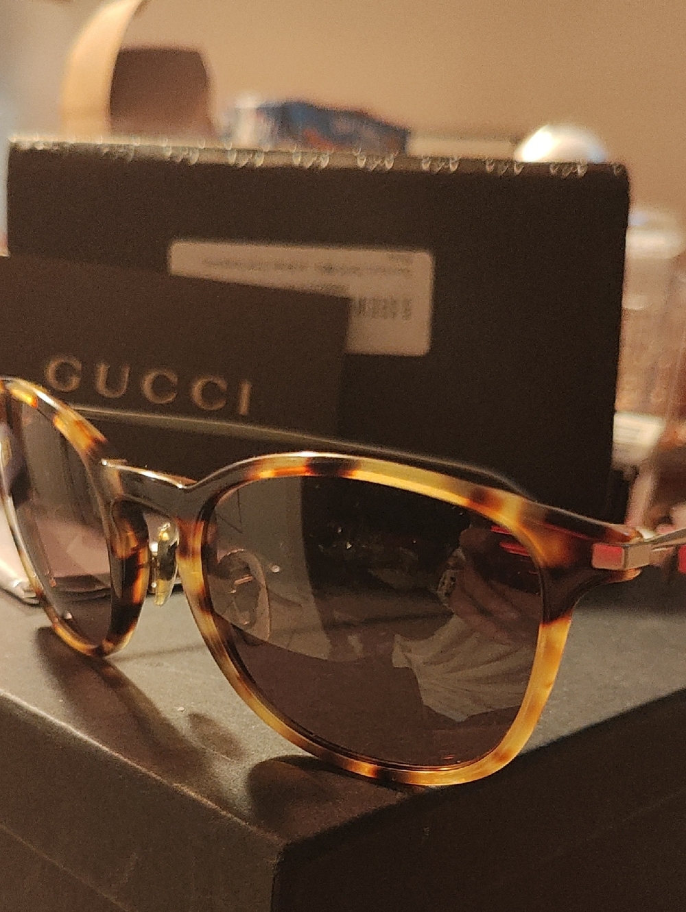 Gucci Men’s Tortoiseshell Sunglasses Gg1082/S 51-22-145 NEW